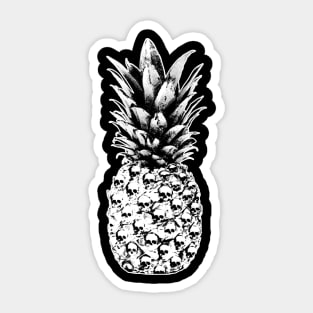 pineapple, fruit,skull,tropical Sticker